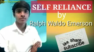 Self Reliance By Ralph Waldo Emerson ll model answer of self reliance ll