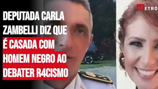 Deputada Carla Zambelli diz que é casada com homem negro ao debater r4cismo