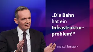 "Schienen sind in die Jahre gekommen": Volker Wissing über Bahn, Verbrenner-Aus & KI | maischberger