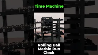 rolling ball marble run clock 😎 #shorts