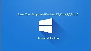 Reset Your Forgotten Windows XP,Vista,7,8,8.1,10 Password For Free   reset windows password