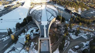 Amazing Holmenkollen | Ski Jumping Hill Oslo | Drone 4K #DJI​ #MavicAir2 #Travel #ArialView #shorts