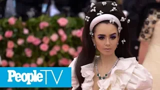 Lily Collins' Met Gala Necklace Had Its Own Security Guard And A Special Key To Unlock It | PeopleTV