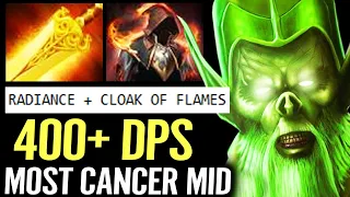 🔥 Best Necrophos MID 400 DMG/SEC — Radiance + Cloak of Flames 100% MOST CANCER Hero Dota 2 Pro