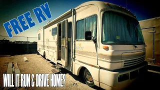 WE SCORED A FREE RV! Will it run and drive home?