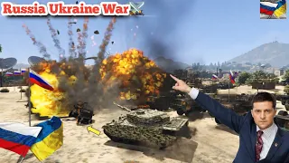 Ukrainian Army Used German PZH-2002 and Anti tanks to destroyed Russian Commando battalion  | GTA 5