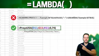 LAMBDA(  ), a melhor Função do Excel | Automatizar Tarefas e Ganhar Tempo | 3 Exemplos Práticos