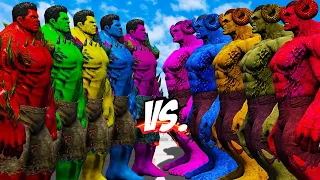 TEAM HELL HULK COLOR VS TEAM HULK LUCIFER COLOR - HULK BATTLE - EPIC SUPERHEROES WAR