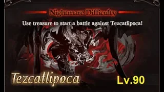 'UNITE&FIGHT JULY 2018' Event 'Lv.90 Tezcatlipoca' Nightmare Solo Battle