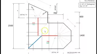 Pitched roof calculations. Part 3 - Major and minor roof