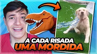 MOLHARAM O CACHORRO! A CADA RISADA UMA MORDIDA! #1