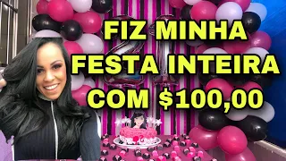 COMO FAZER UMA FESTA LINDA GASTANDO 100,00 / PASSO A PASSO / DECORAÇÃO DE FESTA SIMPLES FÁCIL BARATO