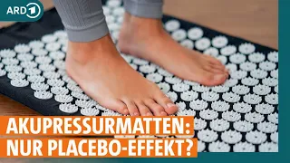 Akupressurmatten gegen Schlafstörungen - bringt das was? | ARD Gesund