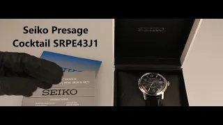 Unboxing the new 'Seiko Presage Cocktail Manhattan Blue Automatic Date Watch SRPE43J1'
