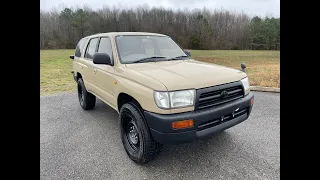 DaltonPikeMotorsLLC.com 97 Toyota 4RUNNER Hilux Surf 4x4 47K Miles Factory RHD USA Right Hand Drive