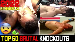 Top 50 MUAY THAI•MMA•KICK•BOXING•KUN KHMER Knockouts👉NOV 2022 #3