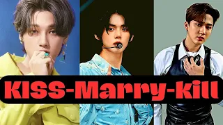 Kiss, Marry, Kill - K-pop Male idols | Hardest choices ever