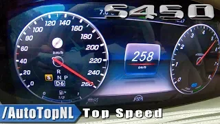2019 Mercedes Benz S450 4Matic Lang 0-258km/h ACCELERATION & TOP SPEED by AutoTopNL