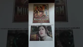 MUGHAL E AZAM 1960 MERGED (BY ME:)) FILM & RECORD SONG. KHUDA NIGHEBAAN  LATA MANGESHKAR & CHORUS