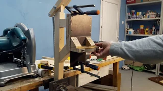 Drilling machine out of plywood with their hands (part 1)