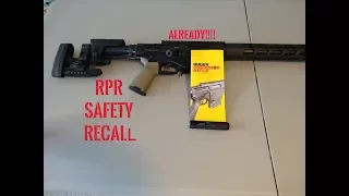 RUGER PRECISION SAFETY RECALL AND INSTALL