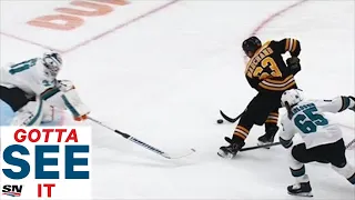 GOTTA SEE IT: Brad Marchand Undresses Erik Karlsson, Scores Historic Bruins Goal