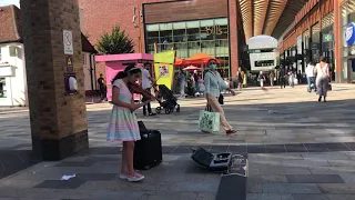 Perfect Strangers - Jonas Blue - Street Performance - Cover by Hailey T 14/08/2021