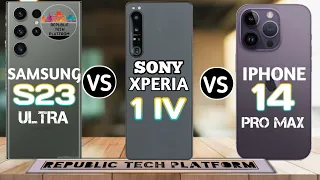 Sony Xperia 1iv vs Samsung galaxy s23 Ultra vs iphone 14 pro max #republictechplatfrom #trending