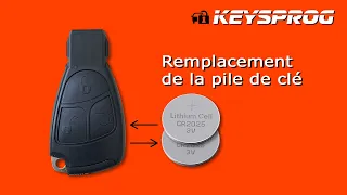 Clé télécommande Mercedes 1997-2005 NEC Comment changer une pile / KeysProg