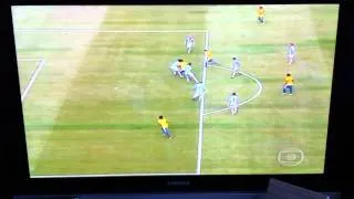 TV Humor: Brazil Goal with 80s sound effects & graphics - Brasil vs Argentina