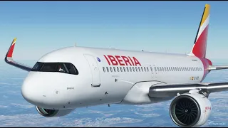 Vuelo completo Iberia Bilbao - Madrid Airbus A320 NEO