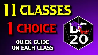 How to Choose YOUR DC20 Class | Quick Overview of DC20 Alpha Classes