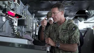Adm. John Aquilino Speaks to USS Carl Vinson Crew About Extremism in the Ranks