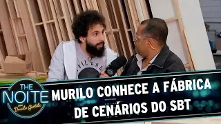 Murilo conhece a fábrica de cenários do SBT | The Noite (28/07/17)