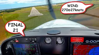 Dealing with unfavourable GUSTY CROSSWINDS in a SMALL aircraft