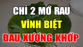 ĐAU NHỨC XƯƠNG KHỚP Nặng Đến Mấy Cũng Khỏi Không Tái Phát Nhờ 2 Loại Rau Rẻ Tiền Này Cực Đơn Giản