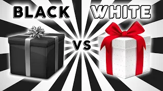 Выбирашки🎁ЧЁРНОЕ ИЛИ БЕЛОЕ✨CHOOSE YOUR GIFT🎁BLACK VS WHITE