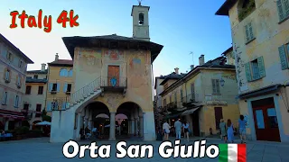 Orta San Giulio  Italia 4k  - Lago d'Orta