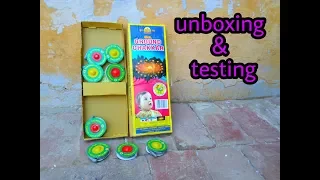 Chakri Diwali firecrackers 2019 unboxing & Review || Diwali crackers stash/chakari Experiments