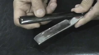 Реставрация опасной бритвы Barlow straight razor restoration