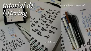 COMO FAZER LETTERING | Iniciantes, com qualquer caneta e passo a passo