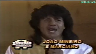 1992 - JOÃO MINEIRO & MARCIANO - NÃO CONSIGO ESQUECER MINHA MULHER - SABADÃO SERTANEJO SBT.