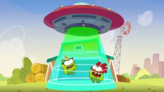 Om Nom Stories: Super Noms - UFO | Funny Cartoons for Kids | HooplaKidz TV