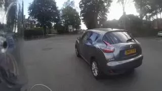Motorcycle Near Miss - Idiotic Car Driver Cuts Me Up