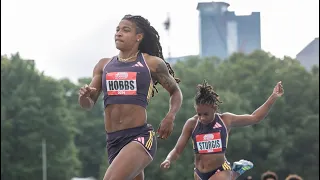 Aleia Hobbs blazes to 100m victory at Adidas Atlanta City Games