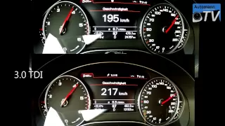 2013 Audi A6 2.0 TDI (177hp) vs. 3.0 TDI (204hp) - 1080p