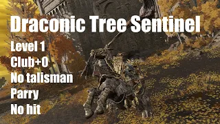 Elden Ring - Draconic Tree Sentinel [Level 1, Weapon Level+0, No Talisman, Parry, No Hit]