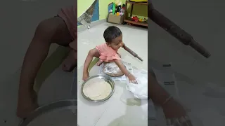 roti making #baby #roti #shorts