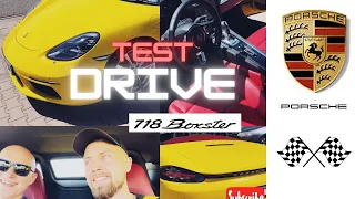 Porsche Boxster 718 TEST DRIVE NEW❗️Покатушки на Порше😄 в Варшаве 🇵🇱