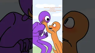 💜purple's confession💜.... i think (rainbow friends animation) 💜purple and orange🧡